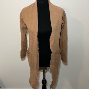 Aritzia Babaton wool linen blend open front cardigan women’s size small
